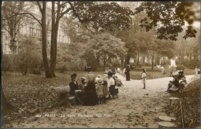 Framed Print : Paris / Park / Monceau 1909 Framed Print : Paris / Park / Monceau 1909