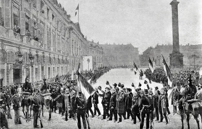 Framed Print : Paris -Patriotic demonstration in honour of General Saussier Framed Print : Paris -Patriotic demonstration in honour of General Saussier