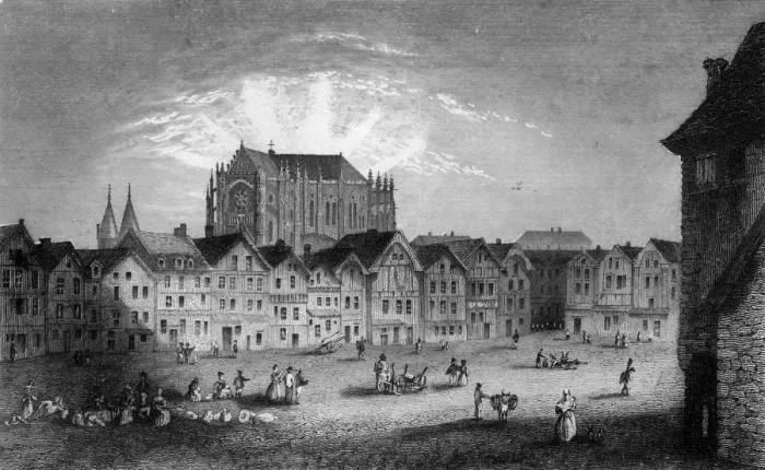 Framed Print : PARIS / PLACE BEAUVAIS Framed Print : PARIS / PLACE BEAUVAIS