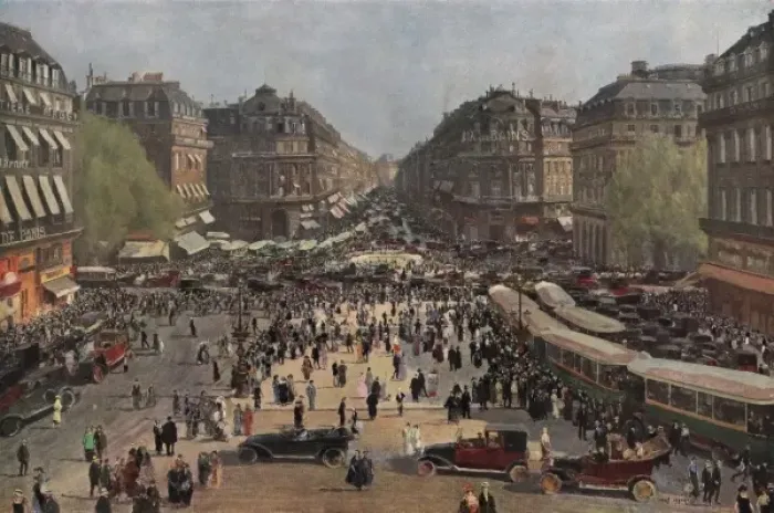 Framed Print : Paris / Place De L opera Framed Print : Paris / Place De L opera