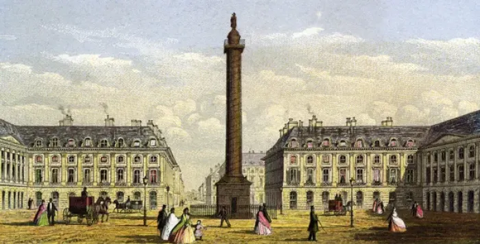 Framed Print : Paris / Place Vendome 1860 Framed Print : Paris / Place Vendome 1860