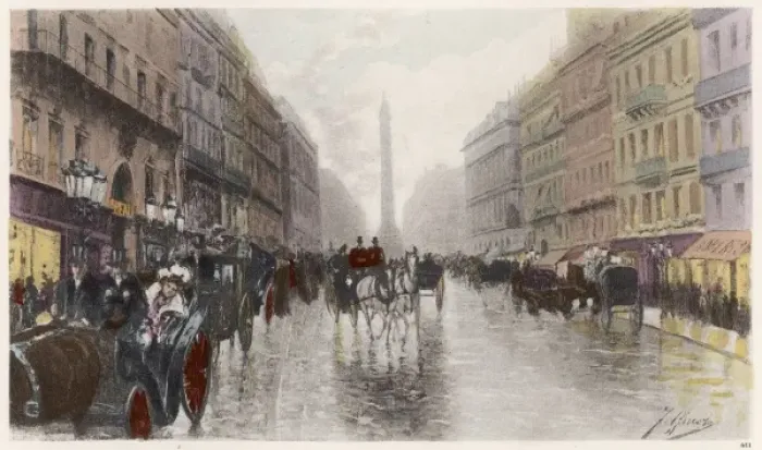 Framed Print : Paris / Rue De LA Paix Framed Print : Paris / Rue De LA Paix