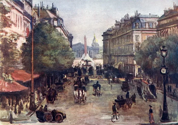 Framed Print : Paris / Rue Royale 1904 Framed Print : Paris / Rue Royale 1904