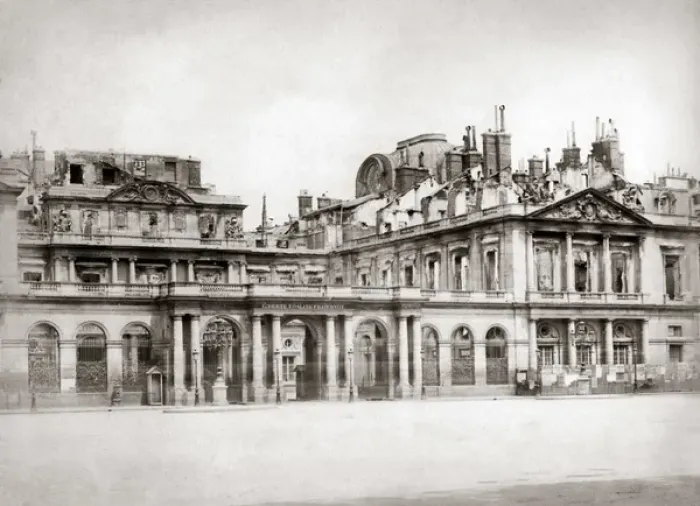 Framed Print : Paris ruins, Commune 1871 Framed Print : Paris ruins, Commune 1871
