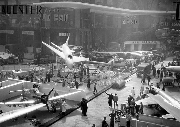 Paris Salon Aeronautique 1949 general view at Grand Palais