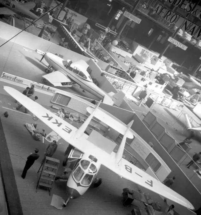 Framed Print : Paris Salon Aeronautique 1949 general view at Grand Palais Framed Print : Paris Salon Aeronautique 1949 general view at Grand Palais