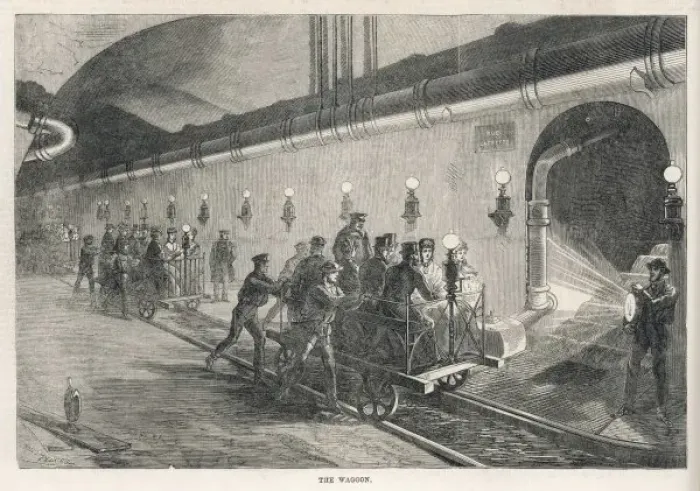 Framed Print : Paris Sewer Visit Framed Print : Paris Sewer Visit