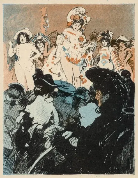 Framed Print : Paris Showirls / 1902 Framed Print : Paris Showirls / 1902