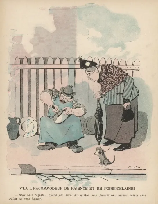 Framed Print : Paris Street Repairman Framed Print : Paris Street Repairman