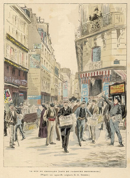 PARIS STREET SCENE 1893