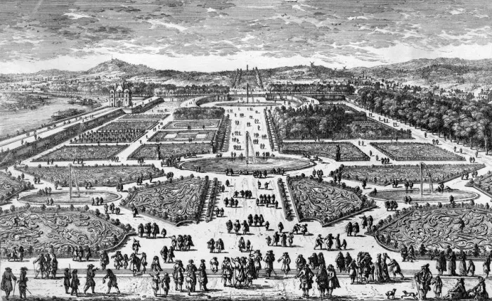 Framed Print : PARIS / TUILERIES C1700 Framed Print : PARIS / TUILERIES C1700