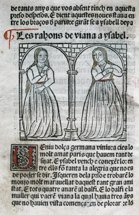 Framed Print : Paris and Viana. 15th century. Viana and Isabel Framed Print : Paris and Viana. 15th century. Viana and Isabel