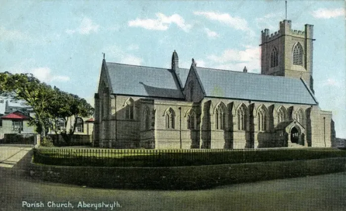 Framed Print : Parish Church, Aberystwyth, Cardiganshire Framed Print : Parish Church, Aberystwyth, Cardiganshire