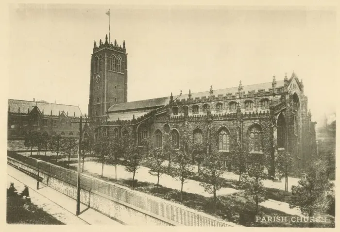 Framed Print : Parish Church, Halifax, Yorkshire Framed Print : Parish Church, Halifax, Yorkshire