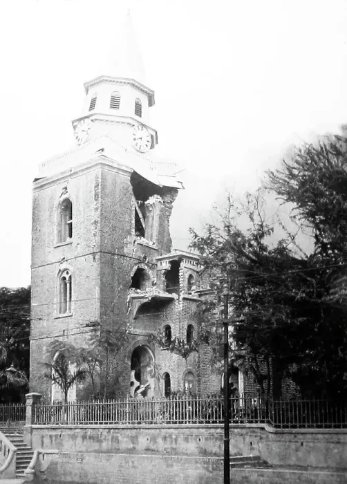 Framed Print : Parish Church, Kingston, Jamaica earthquake Framed Print : Parish Church, Kingston, Jamaica earthquake