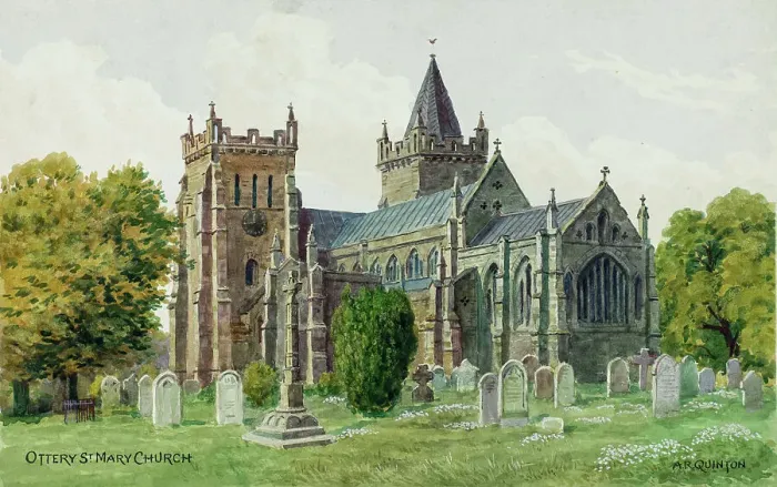 Framed Print : Parish church, Ottery St Mary, near Exeter, Devon Framed Print : Parish church, Ottery St Mary, near Exeter, Devon