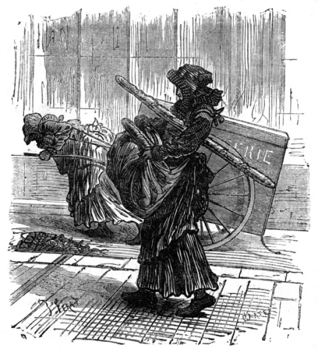 Framed Print : Parisian Bread Woman Framed Print : Parisian Bread Woman
