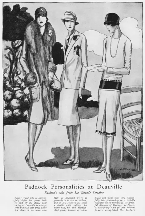 Framed Print : Three Parisian fashion statements seen in Framed Print : Three Parisian fashion statements seen in