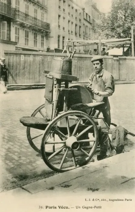 Framed Print : Parisian knife-grinder Framed Print : Parisian knife-grinder