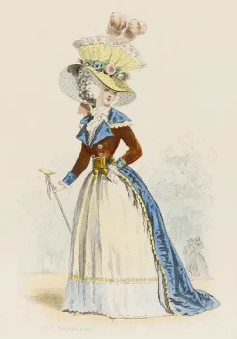Framed Print : Parisian Lady 1787 Framed Print : Parisian Lady 1787