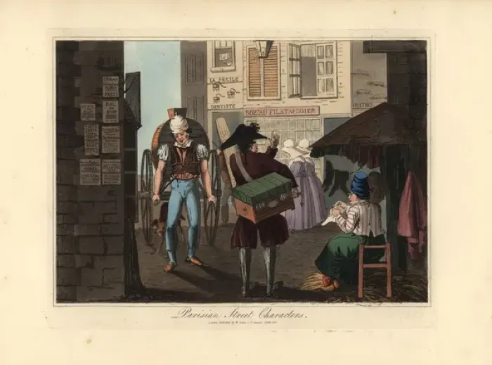 Framed Print : Parisian street characters Framed Print : Parisian street characters