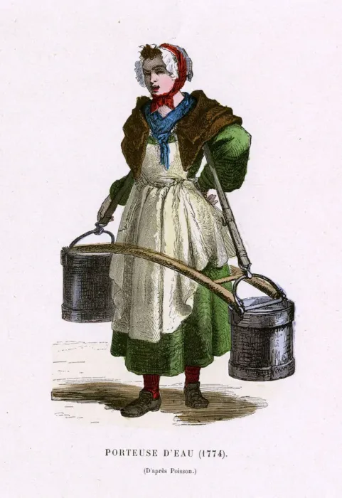 Framed Print : PARISIAN WATER CARRIER Framed Print : PARISIAN WATER CARRIER