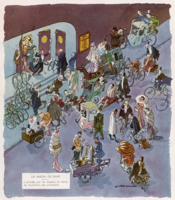 Framed Print : Parisians Go to Premiere Framed Print : Parisians Go to Premiere