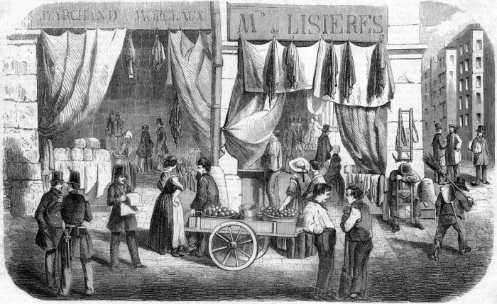 Framed Print : PARISIEN BOUTIQUES 1855 Framed Print : PARISIEN BOUTIQUES 1855