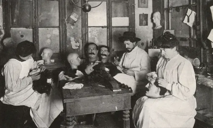 Framed Print : Parisien wax-modellers at work in the Tatler Framed Print : Parisien wax-modellers at work in the Tatler