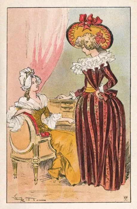 Framed Print : Parisiennes of 1789 Framed Print : Parisiennes of 1789