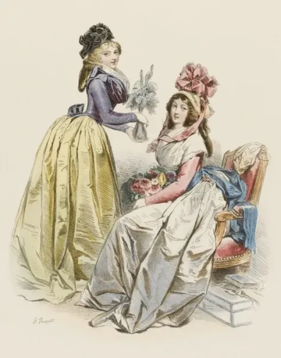 Framed Print : Parisiennes & Flowers Framed Print : Parisiennes & Flowers