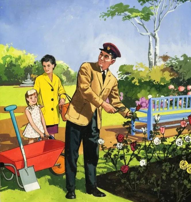 Framed Print : Park attendant Framed Print : Park attendant