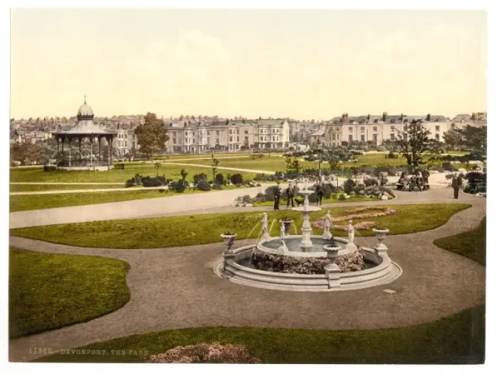 Framed Print : The Park, Devonport, England Framed Print : The Park, Devonport, England