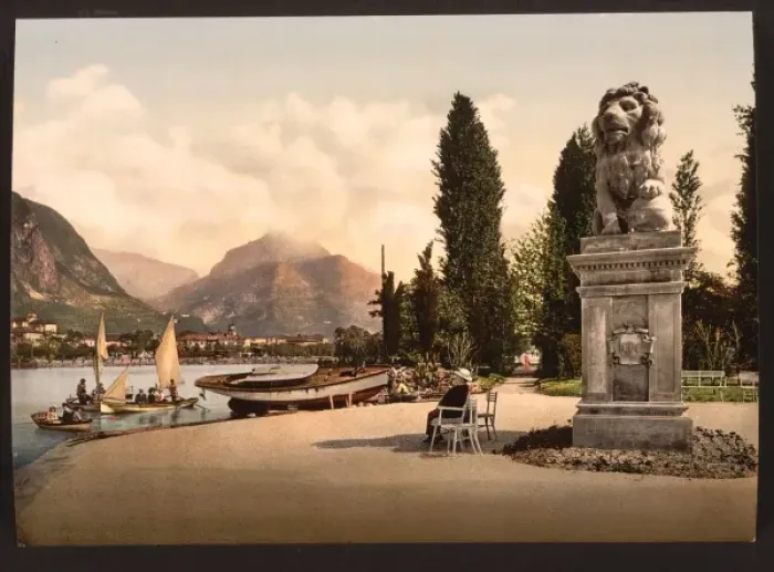Framed Print : Park of Hotel Lido, Riva, Lake Garda, Italy Framed Print : Park of Hotel Lido, Riva, Lake Garda, Italy