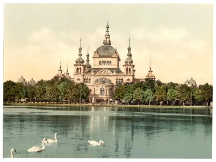 Framed Print : Park Keepers house in Bergers Park, Bremen, Germany Framed Print : Park Keepers house in Bergers Park, Bremen, Germany