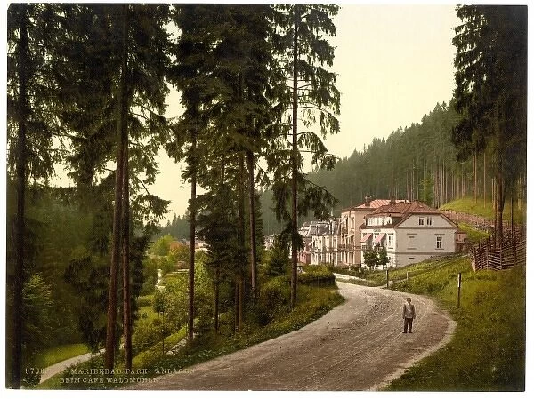 Park, Marienbad, Bohemia, Austro-Hungary