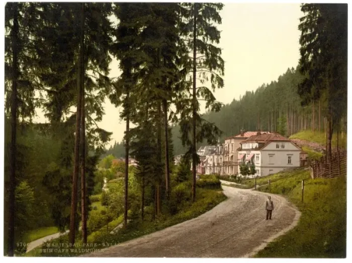 Framed Print : Park, Marienbad, Bohemia, Austro-Hungary Framed Print : Park, Marienbad, Bohemia, Austro-Hungary