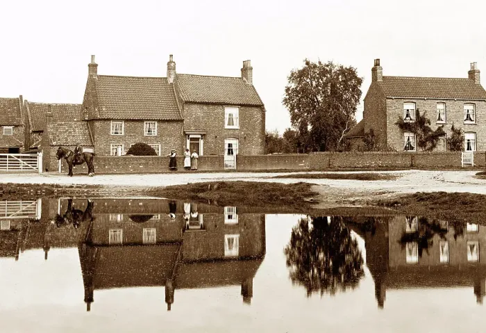 Framed Print : The Park Pond, Westwoodside early 1900's Framed Print : The Park Pond, Westwoodside early 1900's