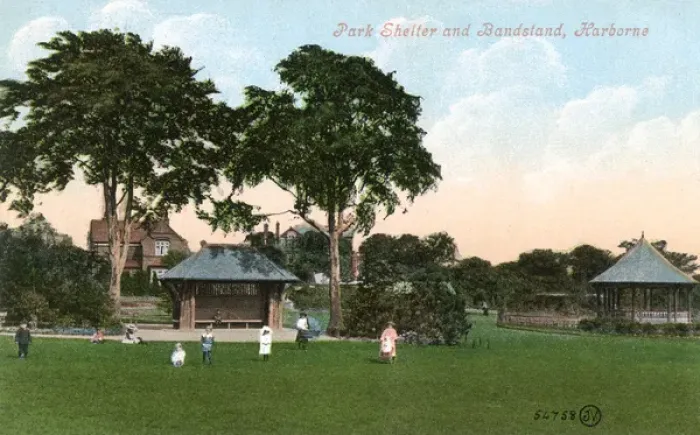 Framed Print : Park Shelter and Bandstand, Harborne, Birmingham Framed Print : Park Shelter and Bandstand, Harborne, Birmingham