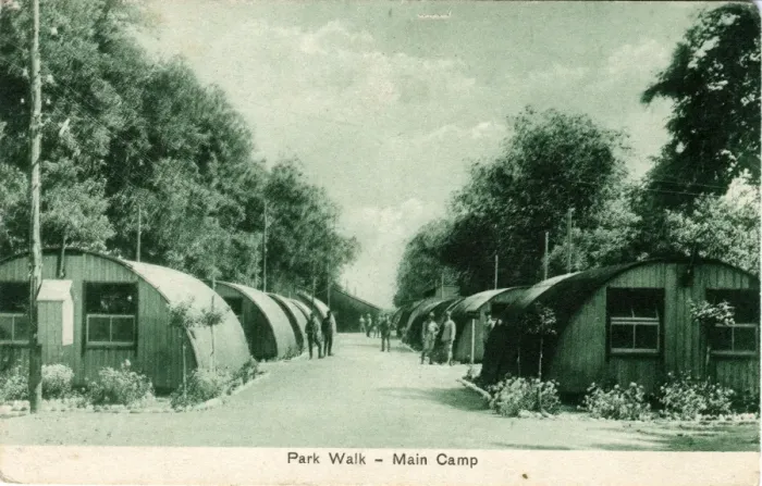 Framed Print : Park Walk - Main Camp - WW1 Framed Print : Park Walk - Main Camp - WW1