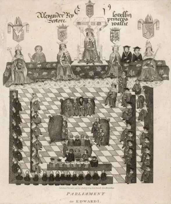 Framed Print : Parliament of King Edward I Framed Print : Parliament of King Edward I