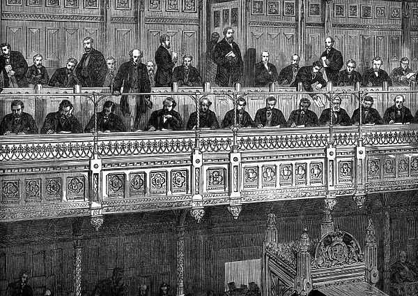 Parliament reporters gallery 1882