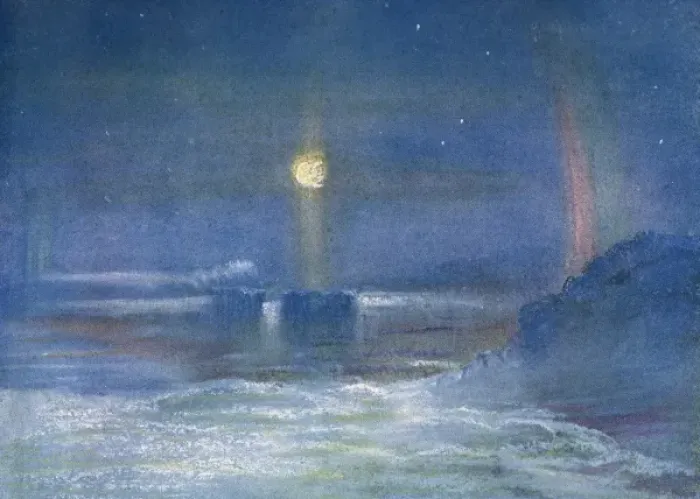 Framed Print : PARSELENE. Parselene and lunar rainbow Date: 1907 - 1909 Framed Print : PARSELENE. Parselene and lunar rainbow Date: 1907 - 1909