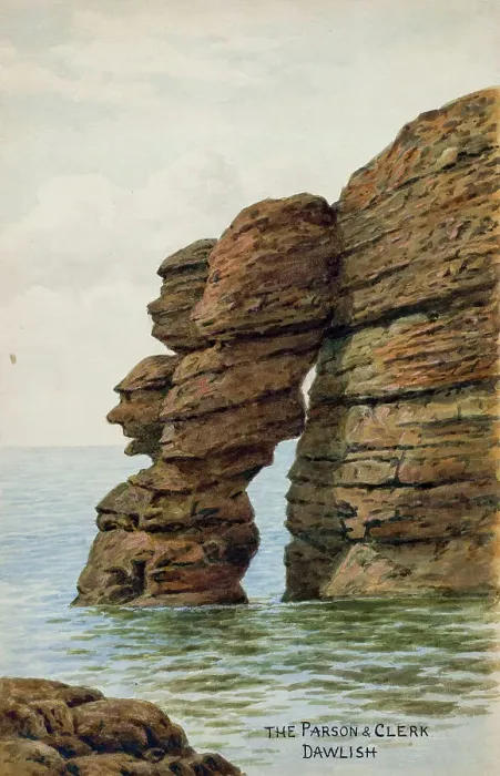 Framed Print : Parson and Clerk rocks, Dawlish, South Devon Framed Print : Parson and Clerk rocks, Dawlish, South Devon