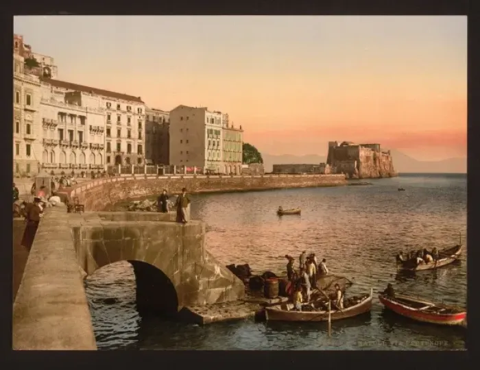 Framed Print : Partenope Street, Naples, Italy Framed Print : Partenope Street, Naples, Italy