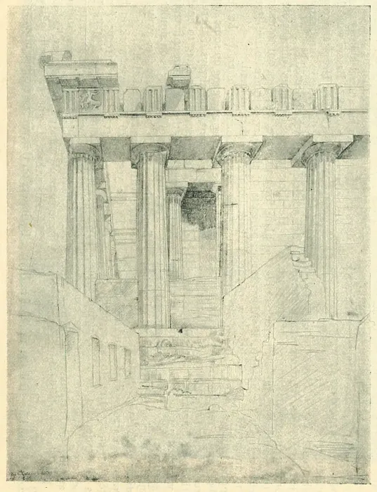 Framed Print : The Parthenon, 1818 Framed Print : The Parthenon, 1818