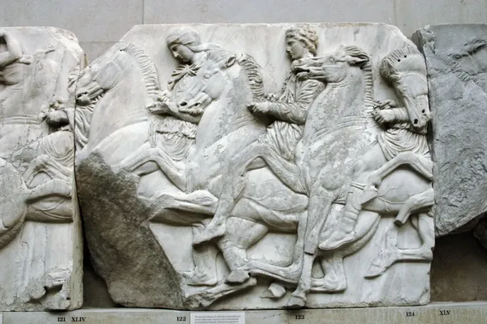 Framed Print : Parthenon. North frieze. XLIV-XLV. Riders Framed Print : Parthenon. North frieze. XLIV-XLV. Riders