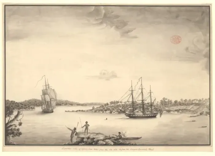Framed Print : A partial view of Sydney Cove Framed Print : A partial view of Sydney Cove