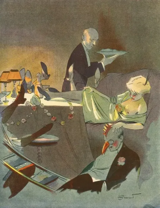 Framed Print : After Party / Asleep 1911 Framed Print : After Party / Asleep 1911