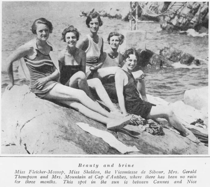 Framed Print : A party of British high society Belles at Cap d Antibes Framed Print : A party of British high society Belles at Cap d Antibes